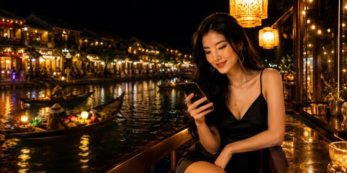 Trò chơi slot game phong cách Hội An kết hợp không khí cà phê buổi chiều